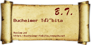 Bucheimer Tábita névjegykártya